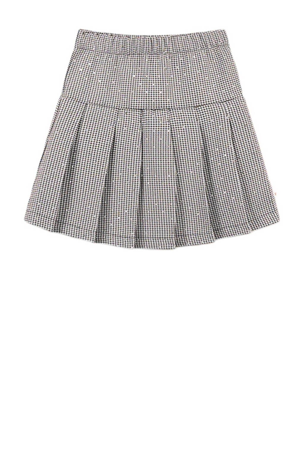 Moodstreet geruite rok zwart/wit