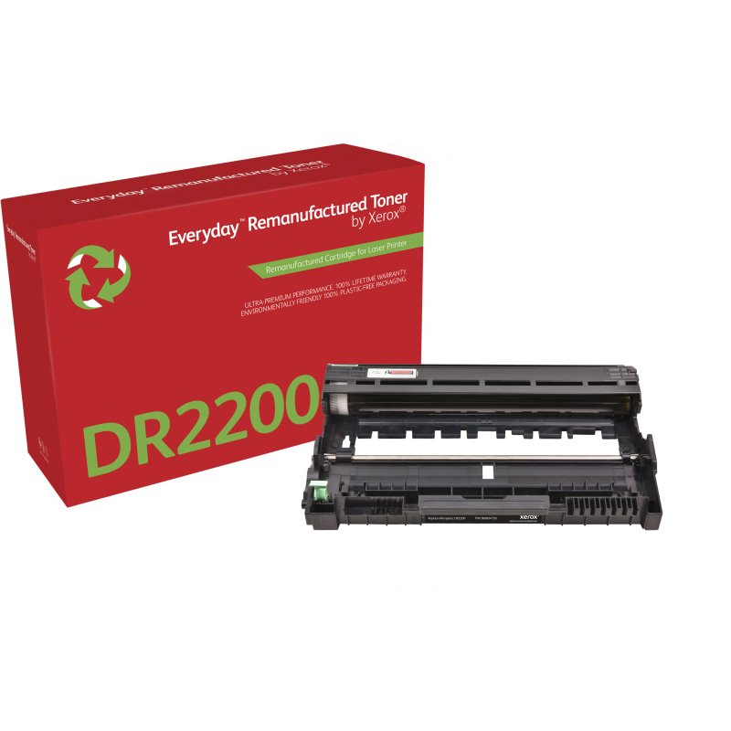 Xerox Tambour remanufacturé Mono Everyday™ de compatible avec Brother DR2200, Capacité standard