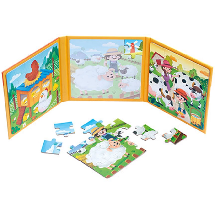 Bino Magnetpuzzle 3 in 1, Bauernhof
