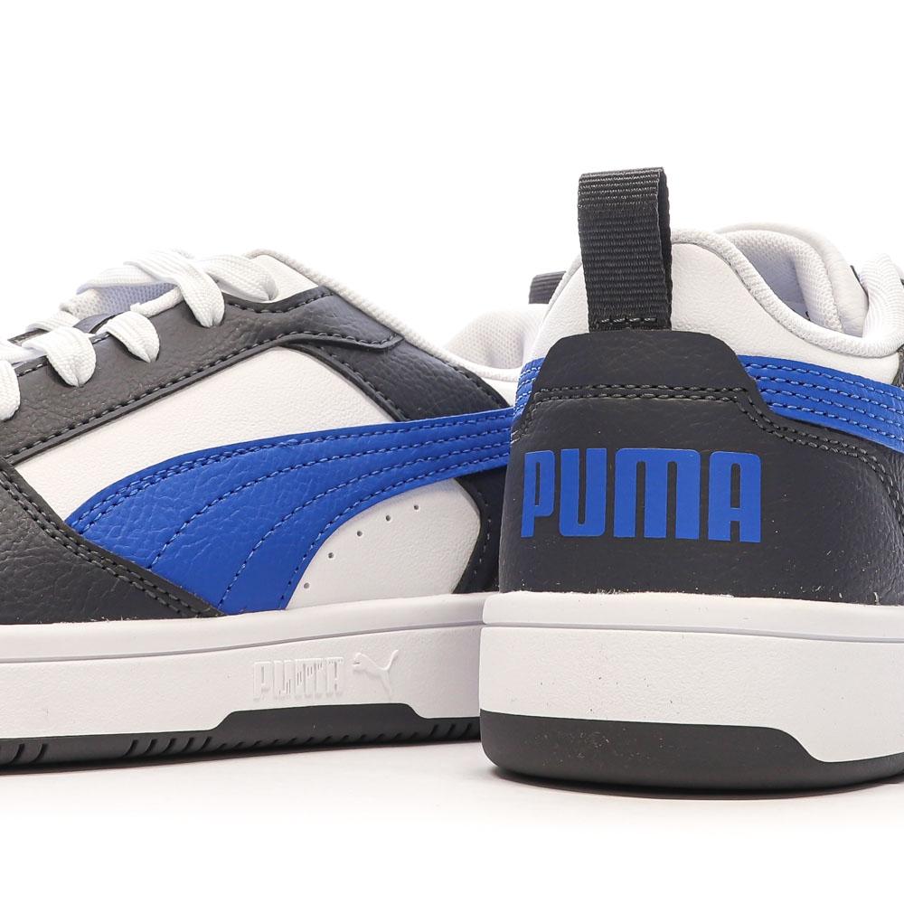 Puma Baskets Noir/Blanche/Bleu Fille Puma Rebound