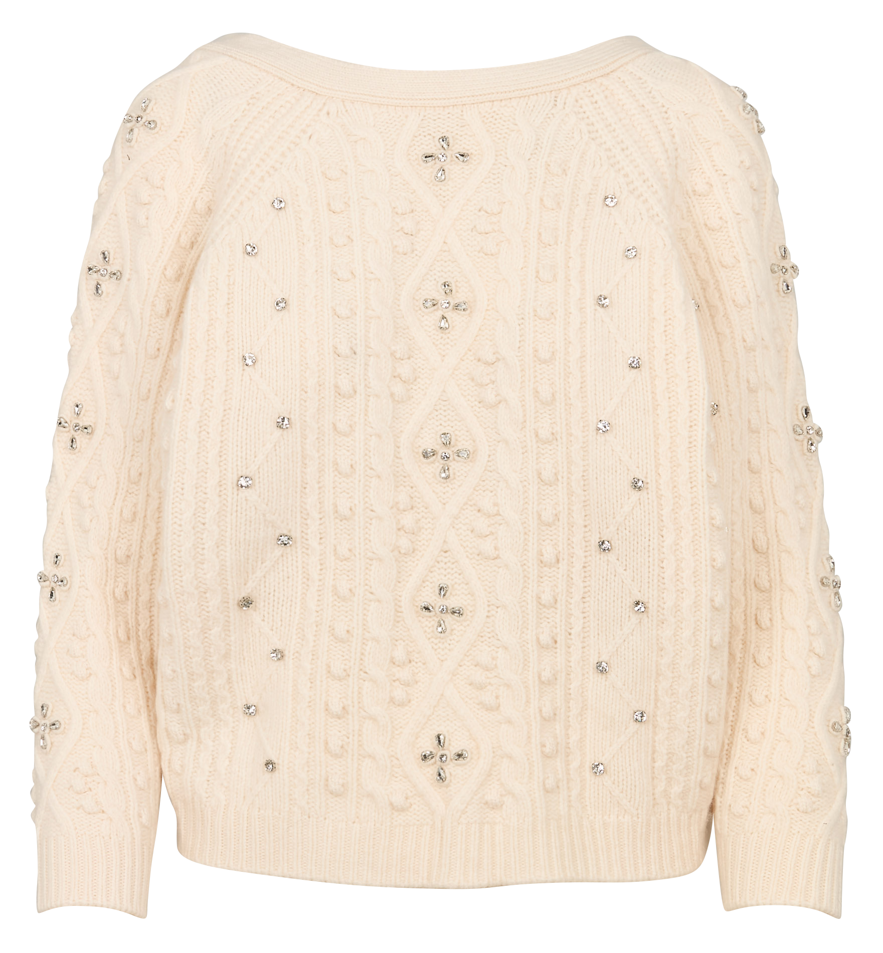 OTILL - Pull droit col rond en laine | Beige
