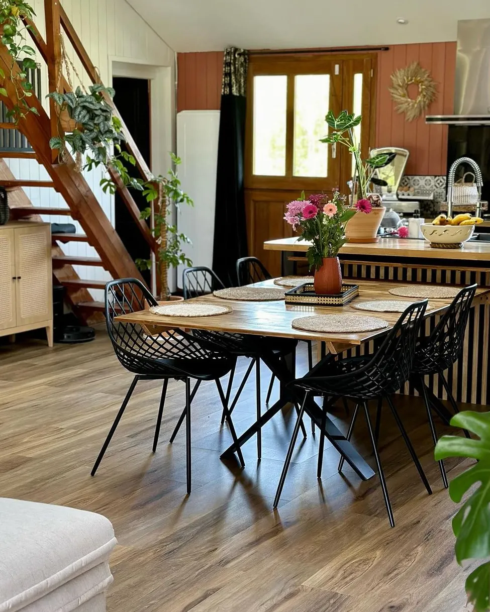 Set van 2 eetkamerstoelen CANTON Zwart