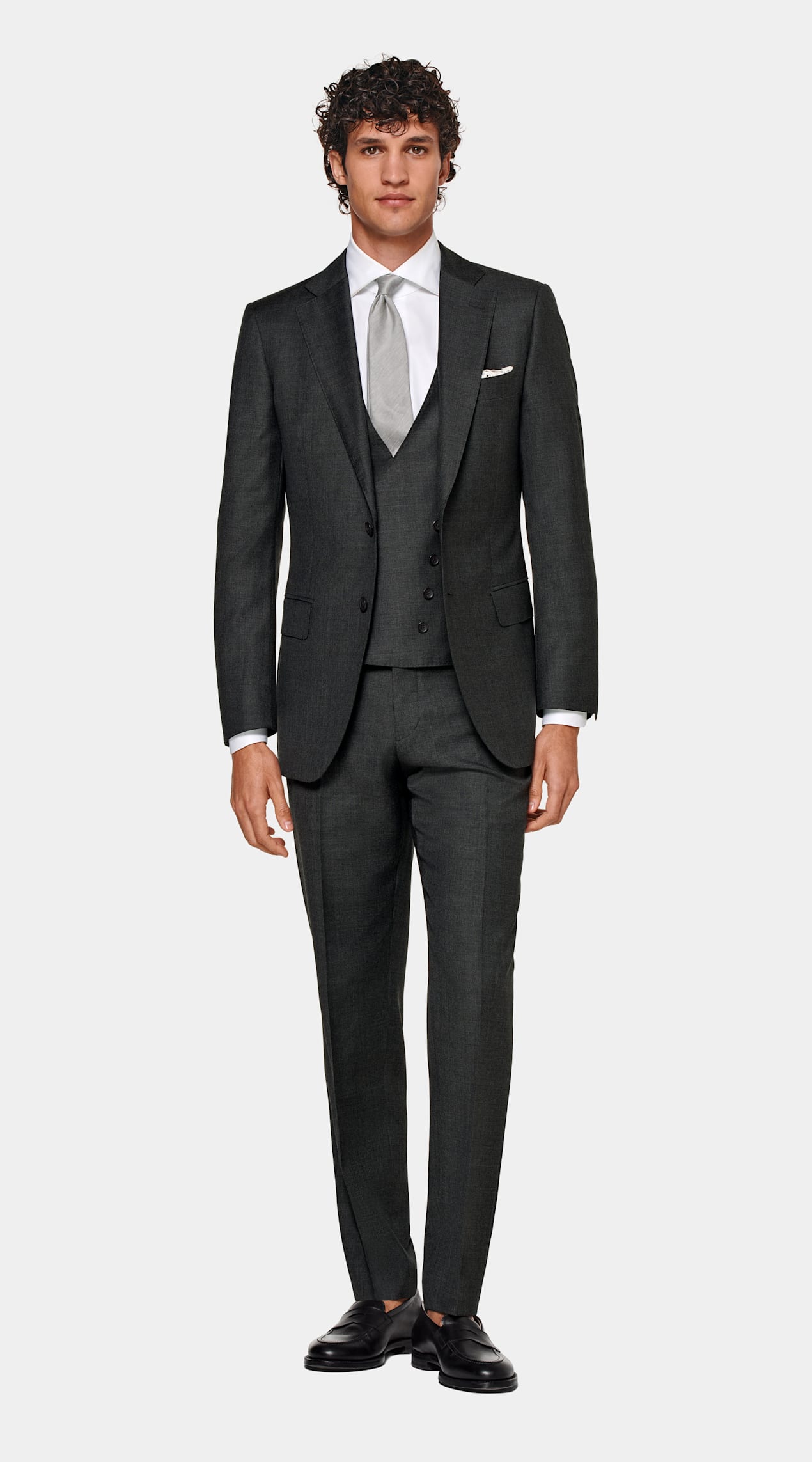 Gilet de costume gris foncé