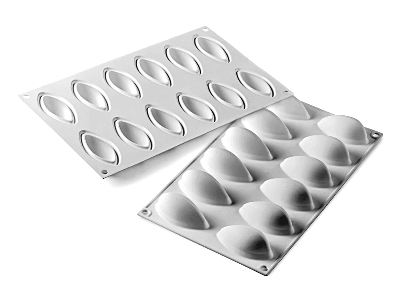 Moule silicone - 12 quenelles - 30 x 17,5 cm - Silikomart