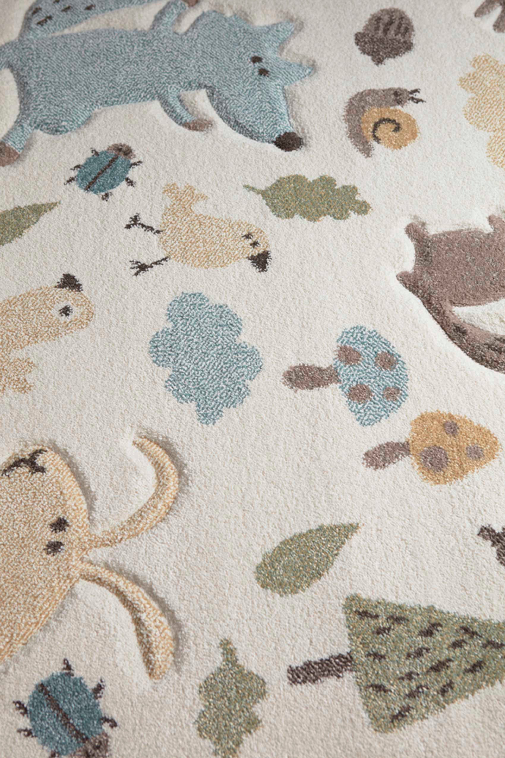 Sigikid Kinderteppich »Forest« rechteckig 13 mm Höhe Wald Tiere Design, Kurzflor