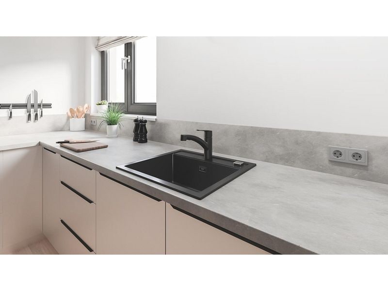 GROHE Küchenarmatur Start Mattschwarz Einhand-Spültischbatterie