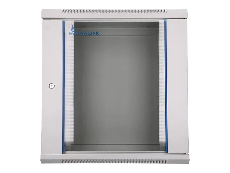Extralink - Rack kabinet - 600x450 mm - vægmonterbar - grå - 12U - 19