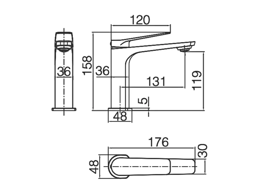 Robinet Mitigeur de Lavabo anti-calcaire Bec Bas Or Rose Cuivré IMEX NAPOLES BDN047-1ORC