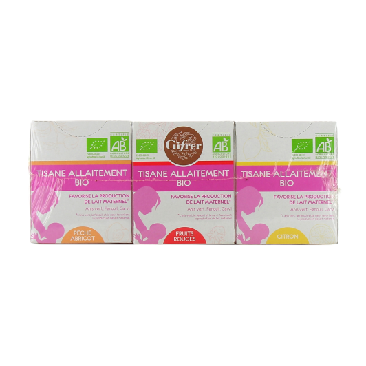 Coffret Tisane Allaitement Gifrer 3 x 10 sachets