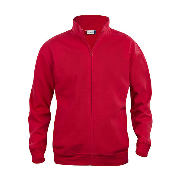 CLIQUE Sweat basic zippé Homme Rouge 3XL