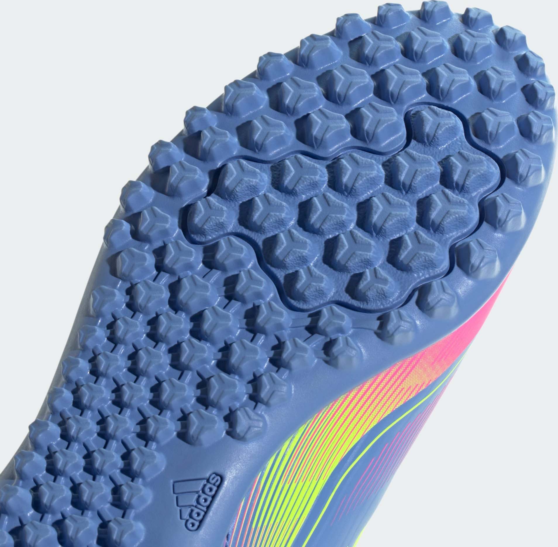 F50 Club TF Junior Blue Fusion/Lucid Lemon/Lucid Pink