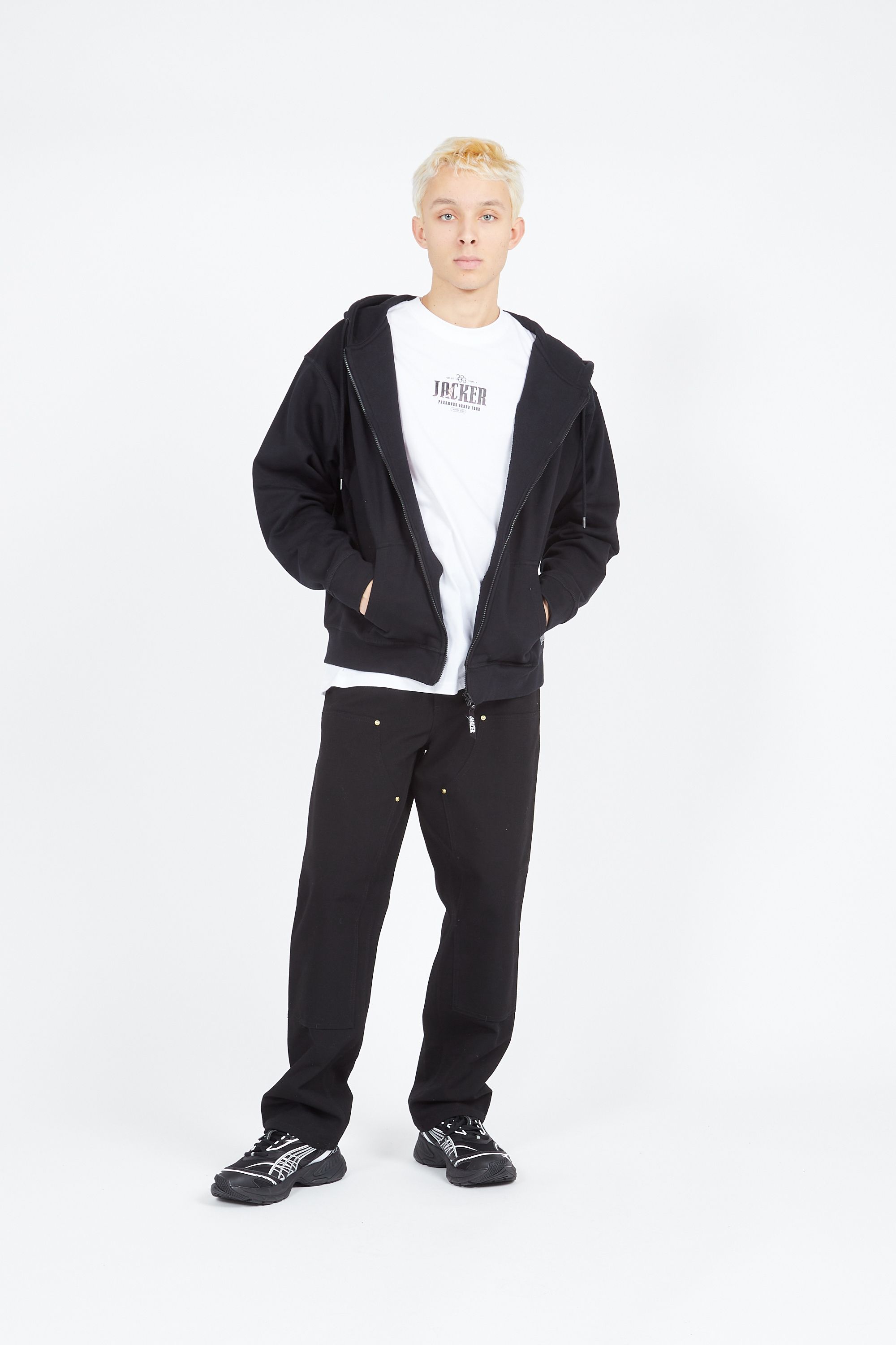 JACKER Hoodie zippé Notorious Zip Noir