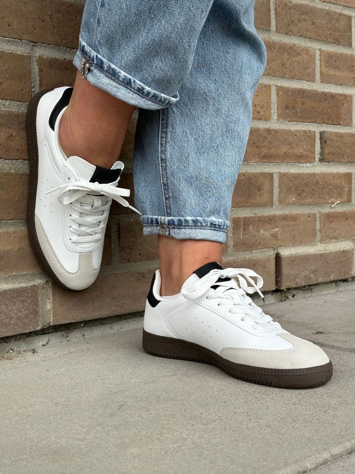 Ace W Sneaker White Black - Trapes Sko