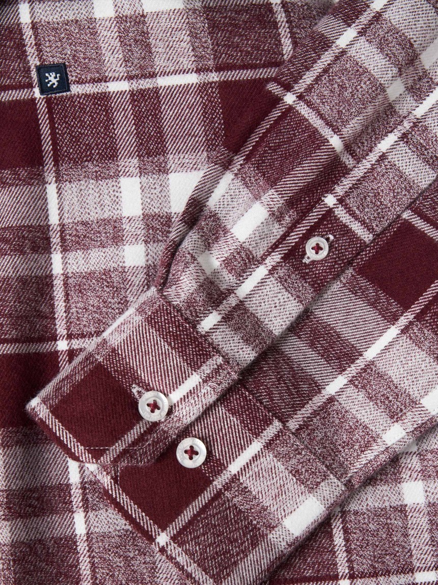 Camisa xadrez regular fit em flanela