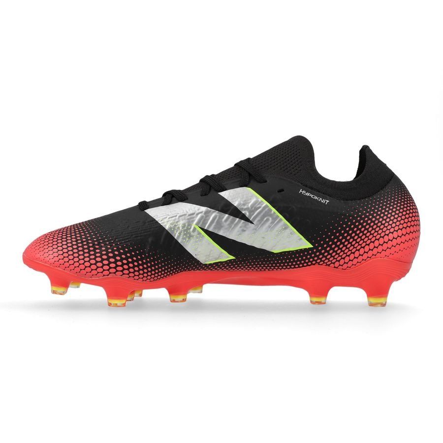 New Balance Tekela V4 Magia Low FG Flash Point - Noir/Rouge/Argenté