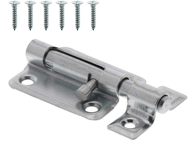 Burgwächter Grendel-Riegel GR 50 Silber Grendelriegel
