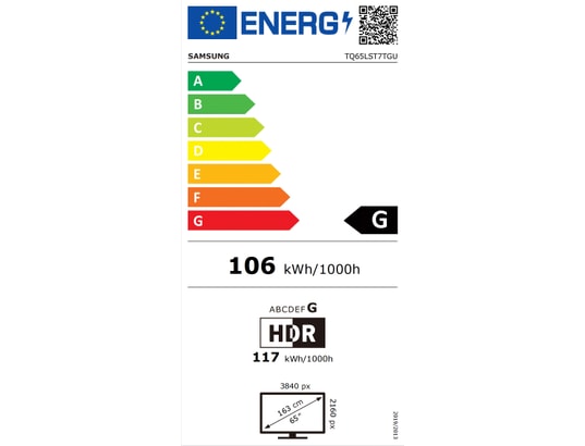SAMSUNG - TV QLED 4K 163 cm TQ65LST7 The Terrace 65'' 4K UHD