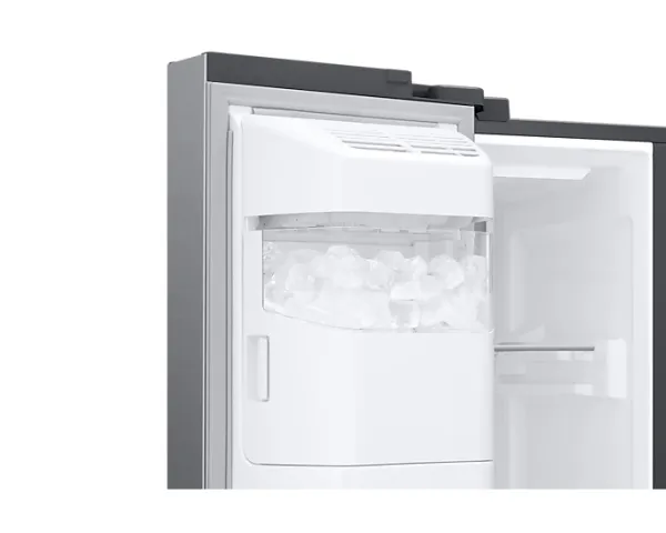 Samsung RS8000NC RS6GA884CSL - Køleskab/fryser - side-by-side med vanddispenser, isdispenser - bredde: 91.2 cm - dybde: 71.6 cm - højde: 178 cm - 635 liter - Klasse C - rustfritstål look