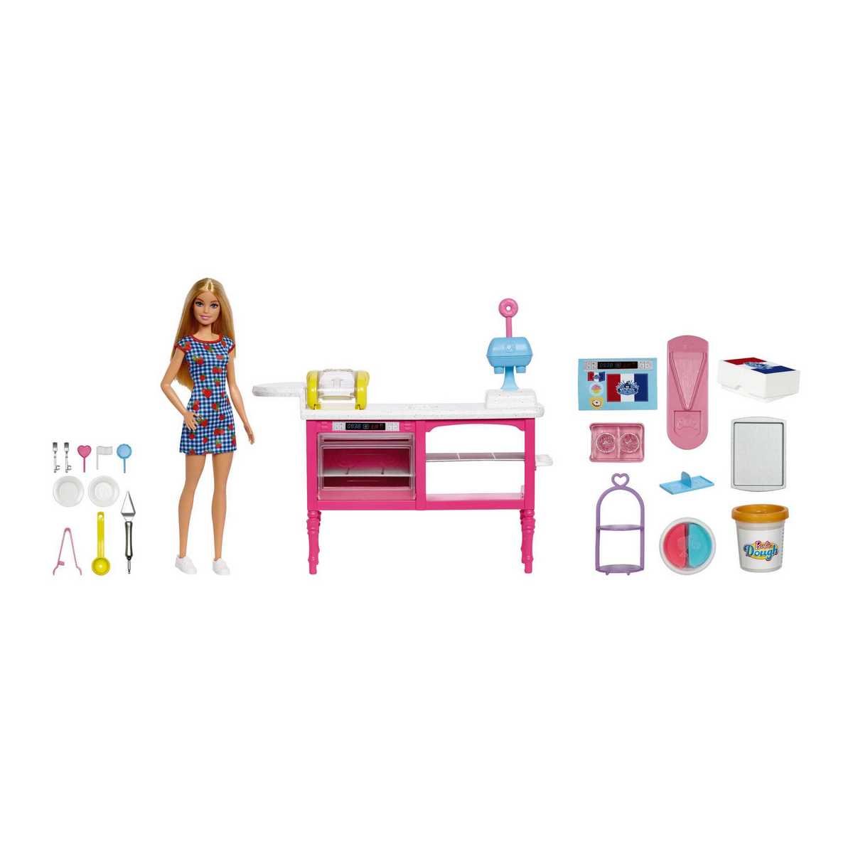 Barbie - Coffret poupée Malibu Barbie Pâtisserie
