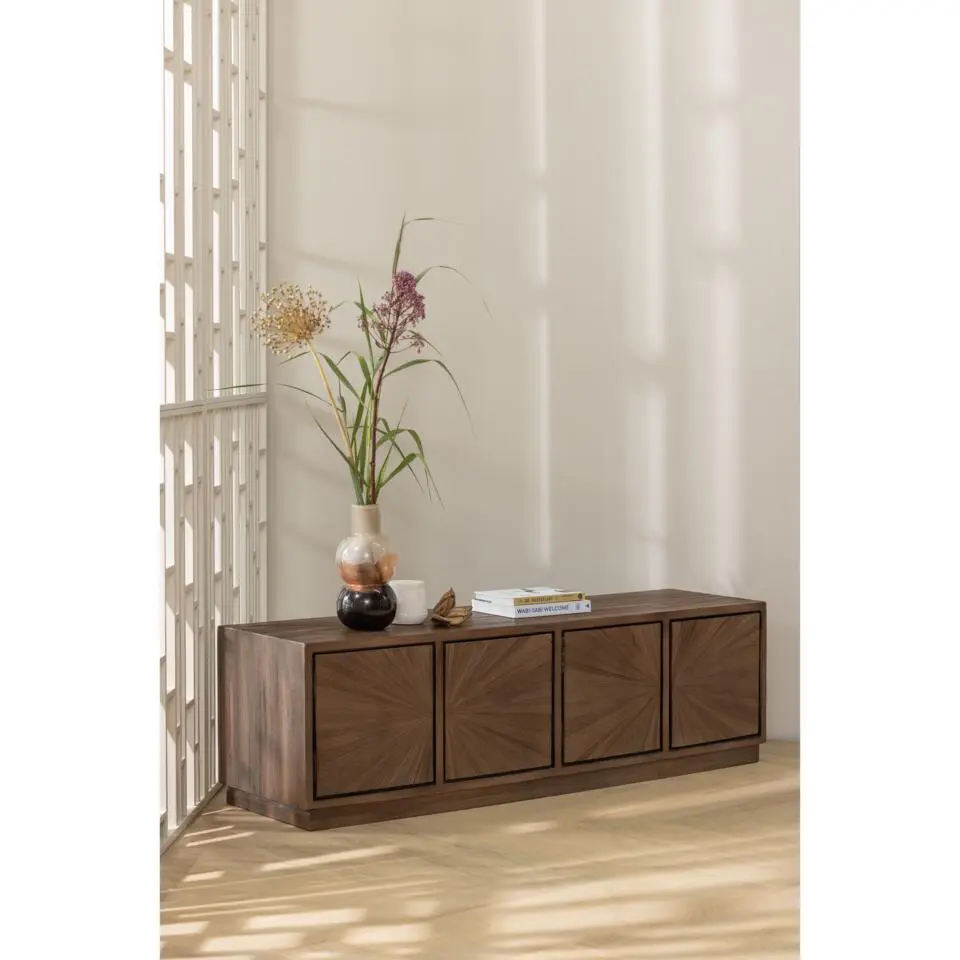 WOOOD Marjon Vaas - Handgevormd - Glas - Bruin - 30x14x14