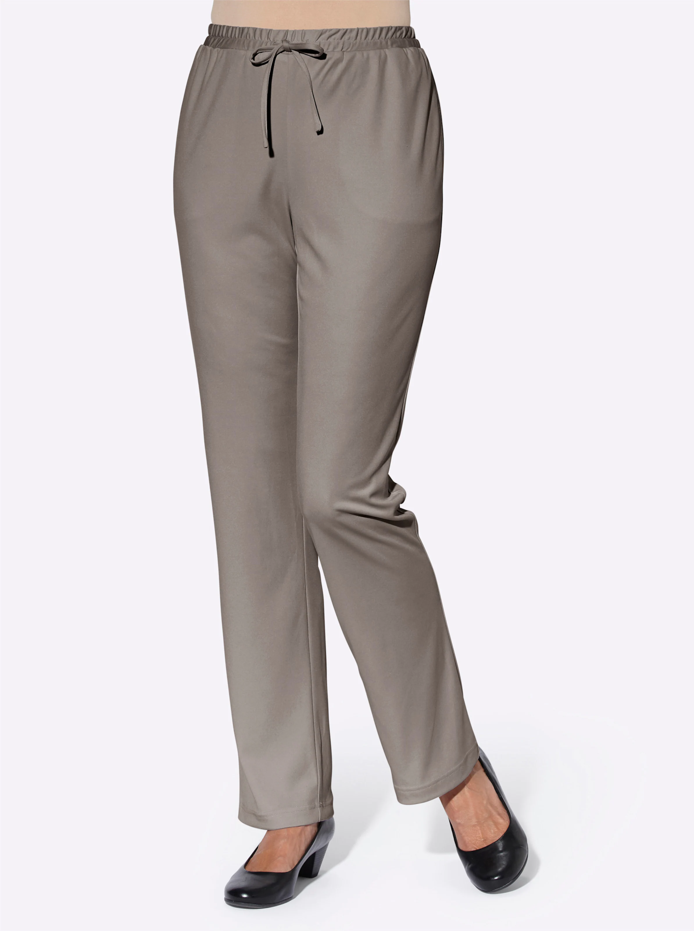 Jerseyhose in taupe