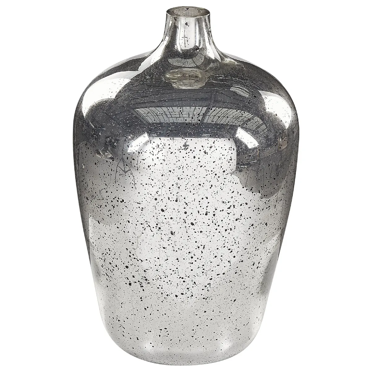 BELIANI Vase Verre 40 cm Argenté