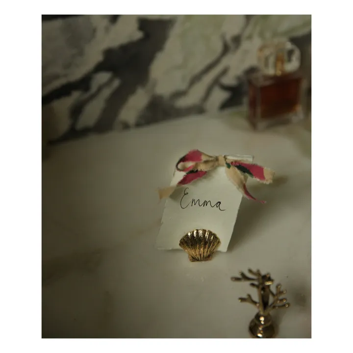 Doing Goods Porte-carte Scarlett Shell | Gold