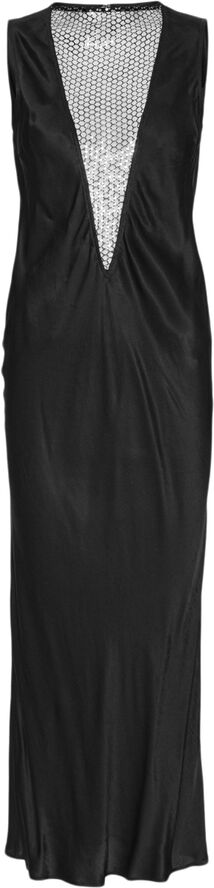 ROTATE Birger Christensen SLEEVELESS MIDI DRESS Black