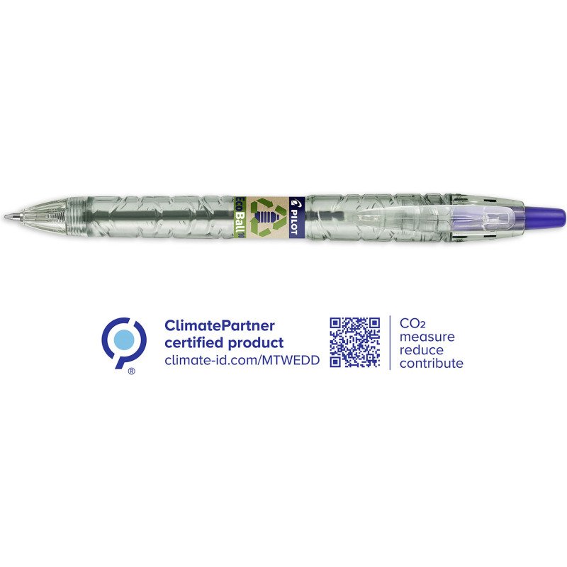 Pack de 10 stylos bille B2P Ecoball Pilot + 10 recharges dont 5 offertes