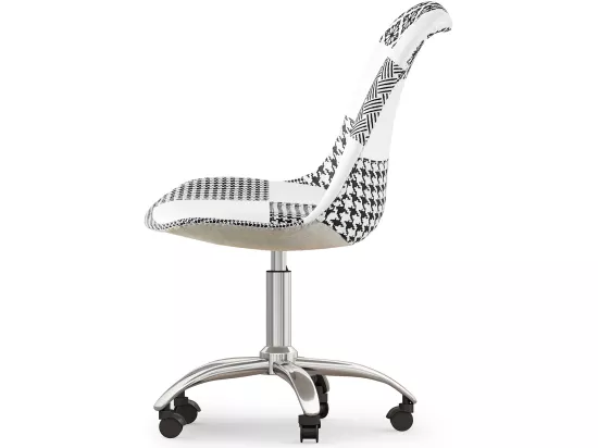 Chaise de Bureau Pivotante - Tissu Patchwork - Sam Multicolore
