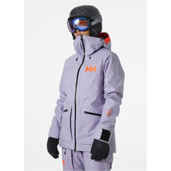 Veste de ski HELLY HANSEN W POWDERQUEEN 3.0 JACKET HEATHER