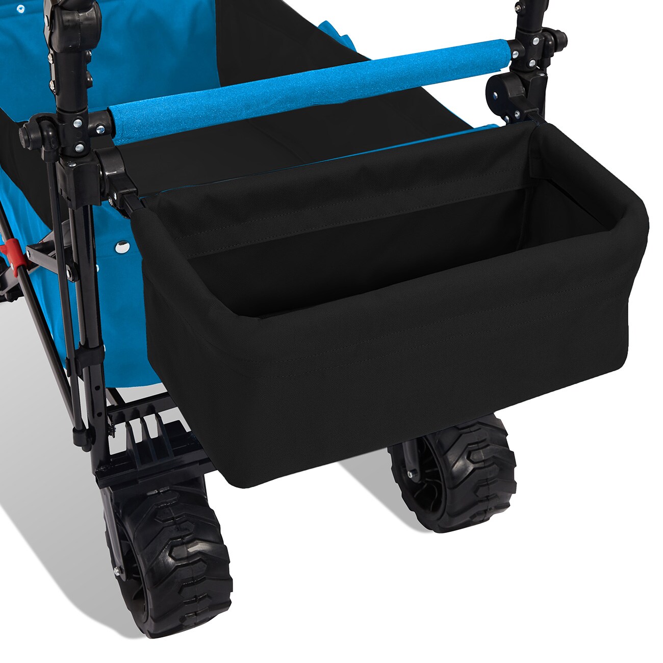 SAMAX Faltbarer Bollerwagen Offroad mit Dach - Blau