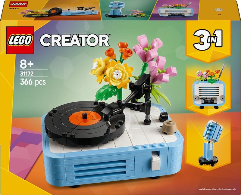 LEGO Creator 3-in-1 - Bouwset - Muziekthema - Retro Modellen - 8 Jaar+