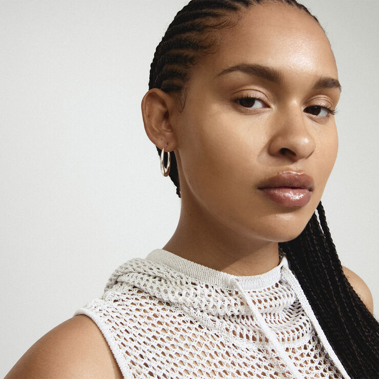 Pilgrim JORUN hoop earrings silver-plated Sølv