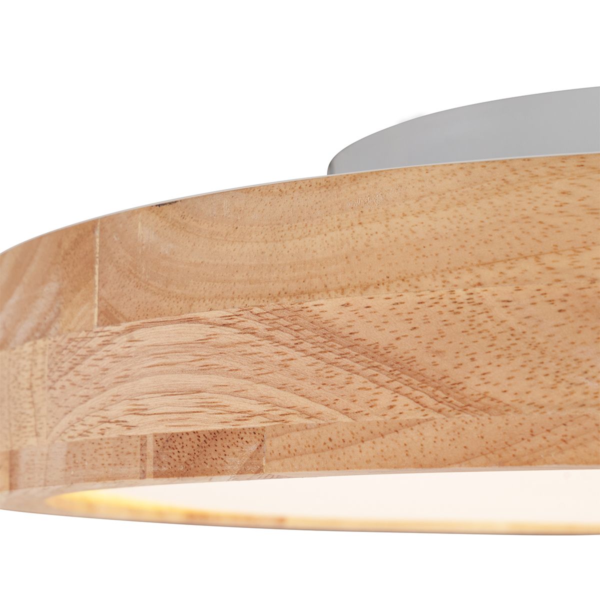Scandinavische plafondlamp hout 40cm incl. LED dimbaar - Pecker