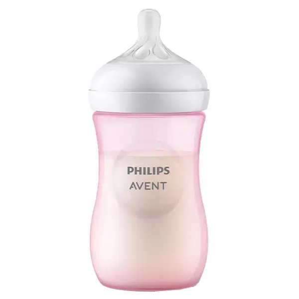 Mamadeira Avent Natural Response 3.0, Rosa, 260ml