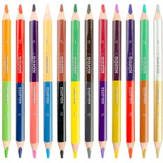 Crayon de couleur Kolores JUMBO DUO, étui carton de 12