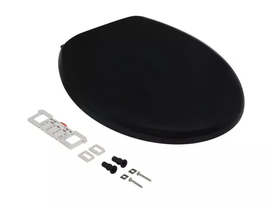 Abattant WC àfermeture en noire 45.5 x 37.5 x 5 cm 02_0002907