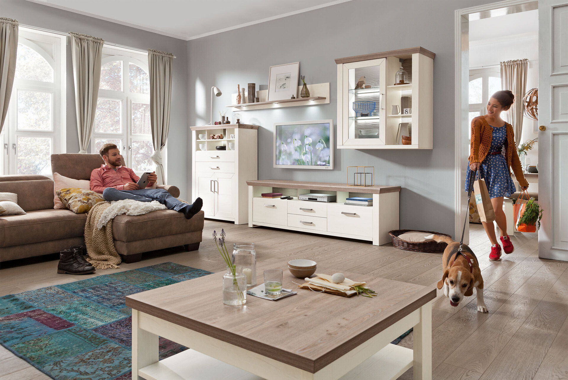 set one by Musterring Lowboard YORK 200x63 cm