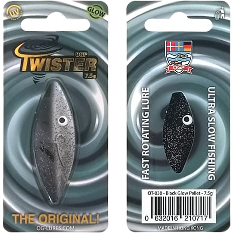 Twister 7.5g - sort selvlysende pellet