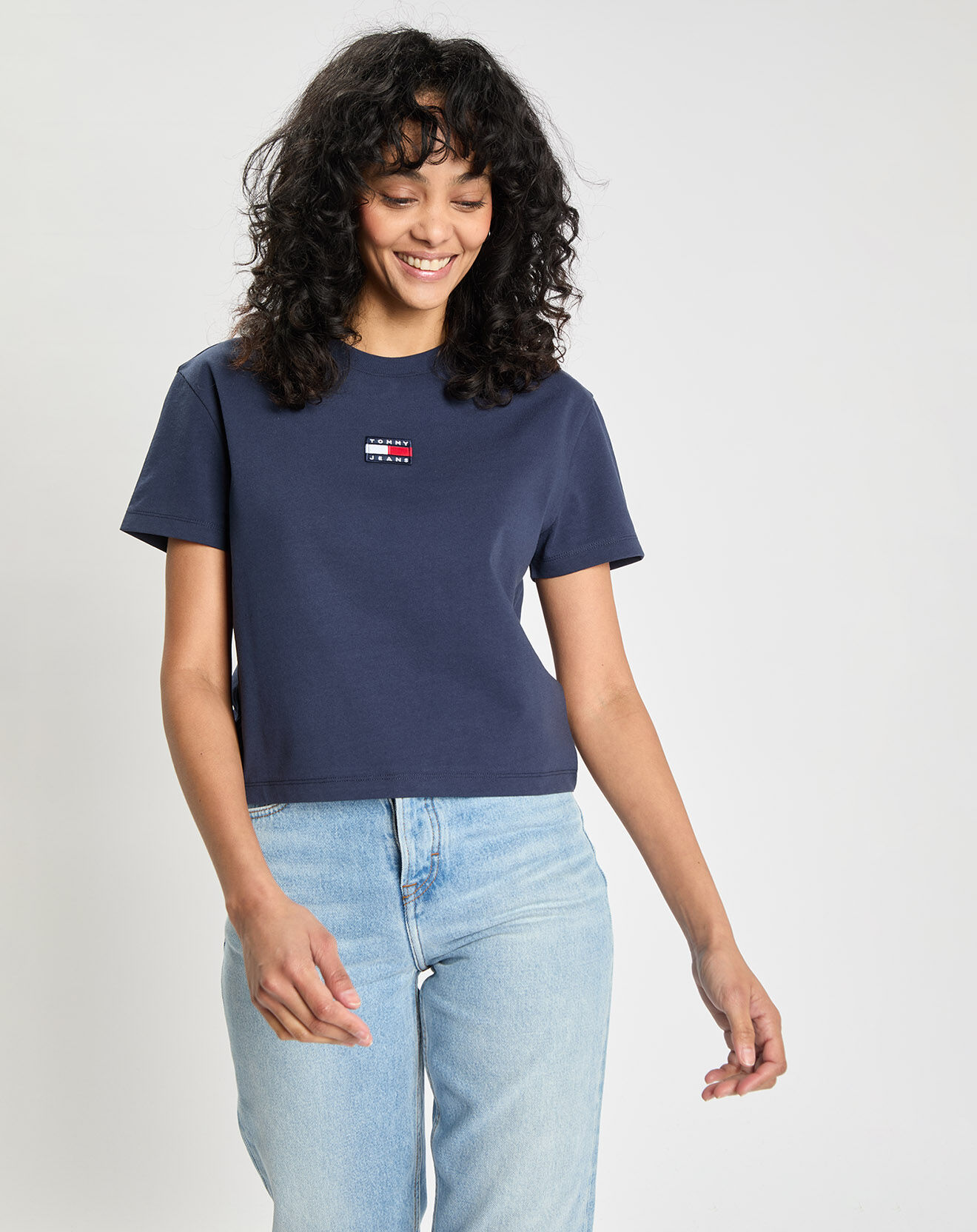 Tommy Jeans T-Shirt Badge bleu marine