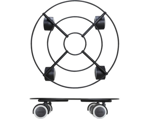 Wagner stalen installatiewagen, Ø 30 cm, draagvermogen 60 kg, grijs