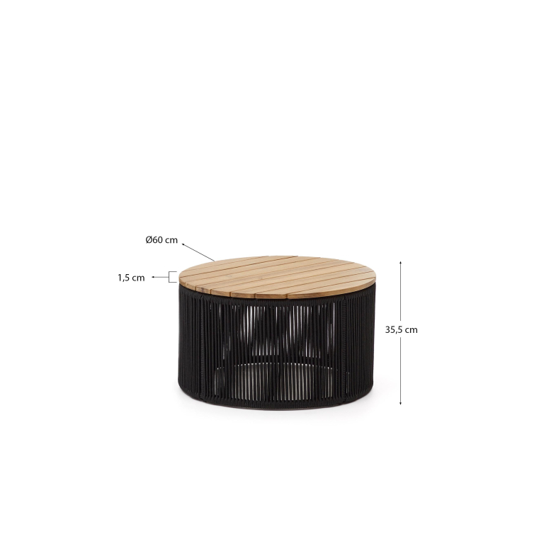 Kave Home Dandara salontafel Ø60 beige