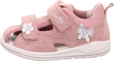 Superfit Boomerang Sandaler, Rosa/Sølv