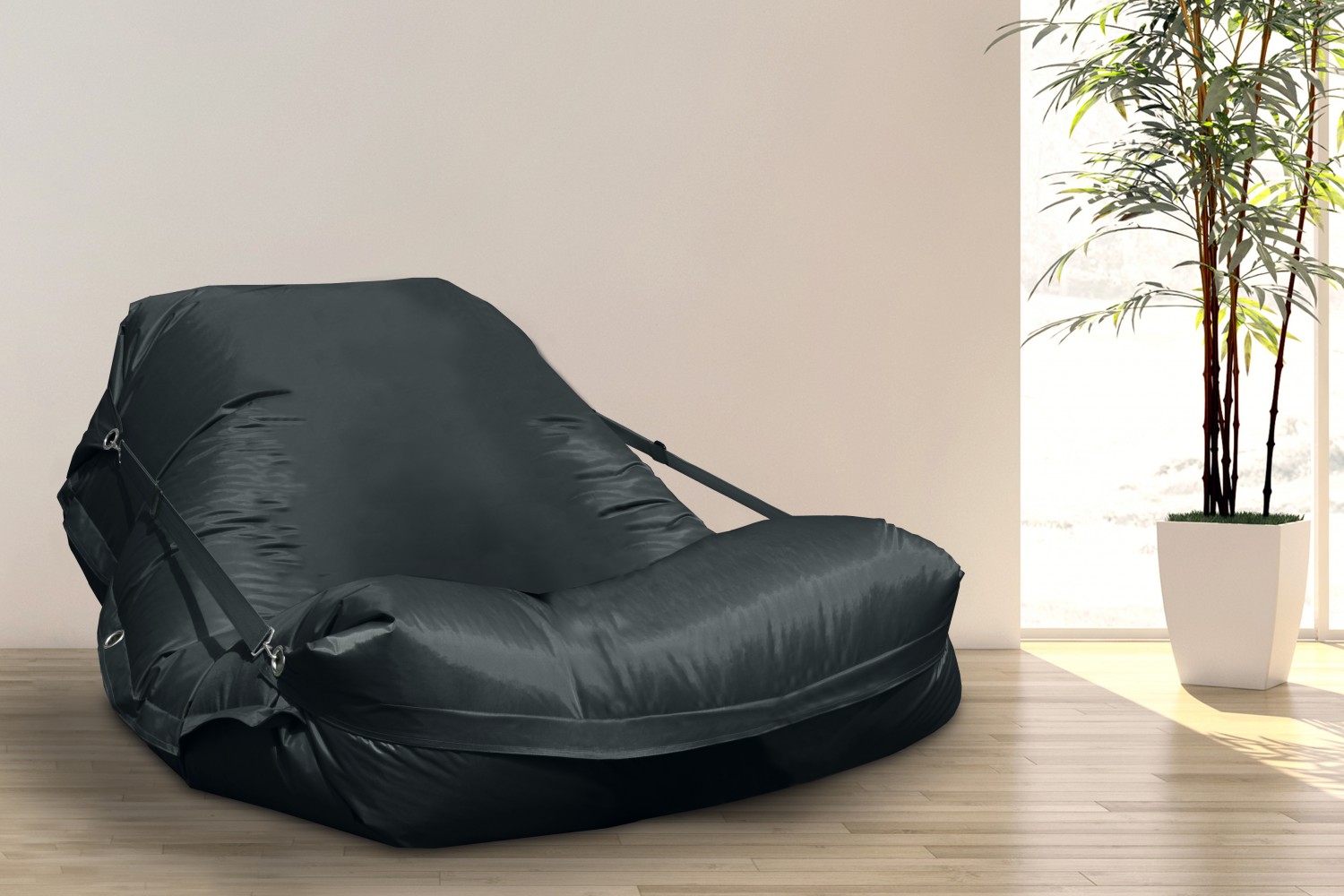 Sitzsack XXL schwarz inkl. Füllung