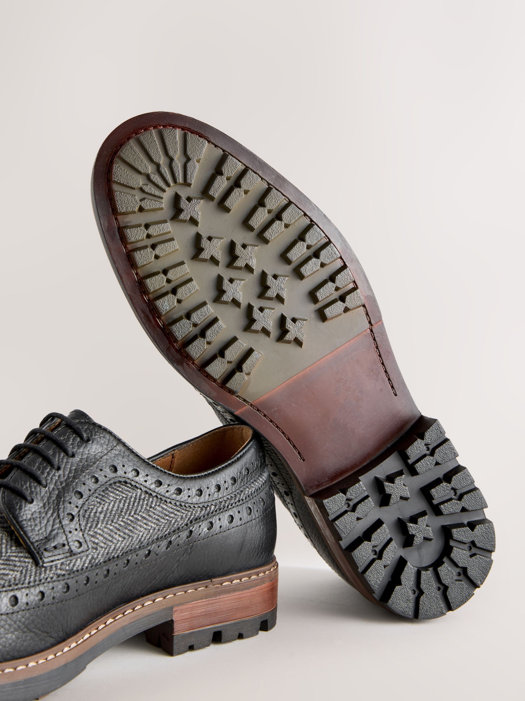 Zwart - Heritage brogue-schoenen