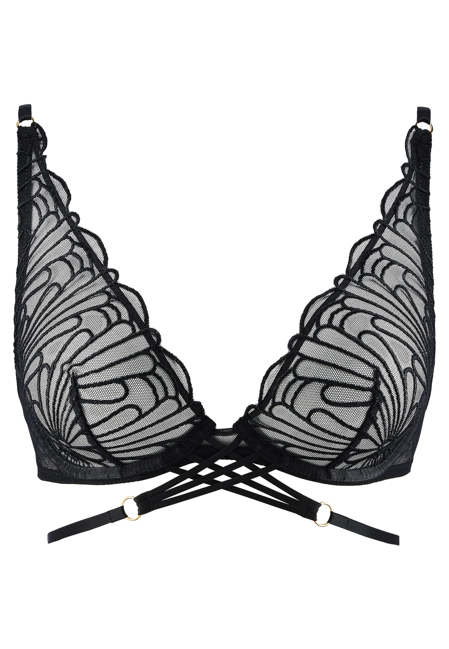 L'INDOMPTABLE - Soutien-gorge triangle avec armatures | Noir