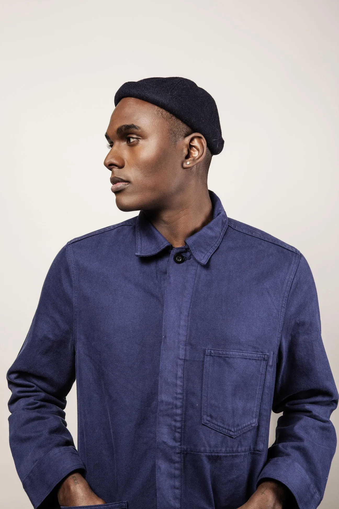 Bonnet Miki Docker Beanie Béton Ciré