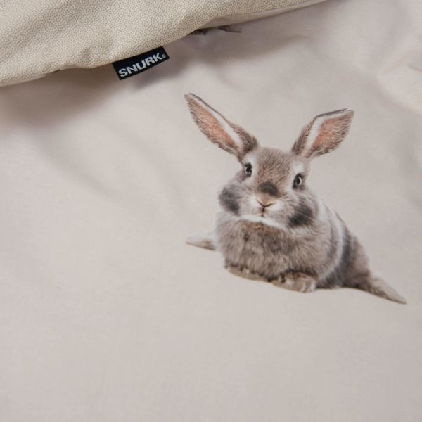Snurk Bunny Dekbedovertrek – 200 x 200/220 cm – Beige