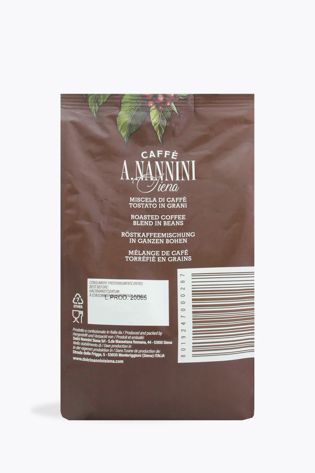 Caffè A. Nannini Decaffeinato 500g